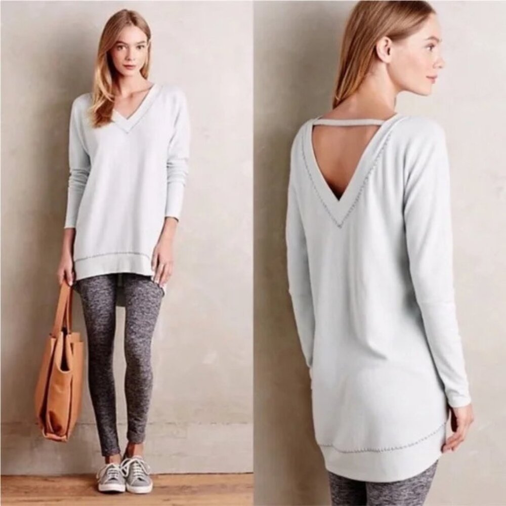 Saturday Sunday Matin Tunic Top Light Blue S Dream Cozy Soft pastel Blue neutral